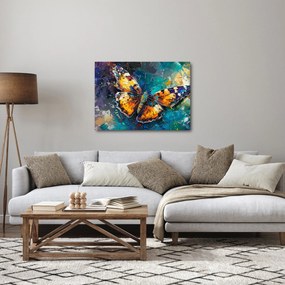 Tablou - Fluture, pictură în ulei (70x50 cm)