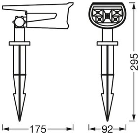 Ledvance - Lampă solară LED RGB ENDURA 0,5W 3,6V IP44