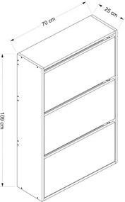 Dulap pentru pantofi Lupa White