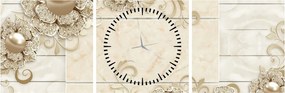 Tablou - Motiv decorativ (cu ceas) (90x30 cm)