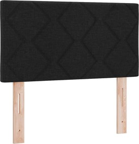 vidaXL Tăblie LED Negru 80 cm țesătură