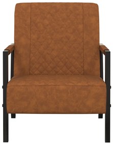 325751 vidaXL Fotoliu, maro mat, piele ecologică