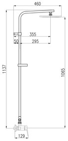 RAV Slezák CO182.5/6 - Set de duș cu baterie COLORADO, crom lucios