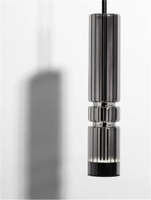 Pendul LED design modern BENTO gri fumuriu