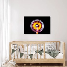 Tablou cu lumini în cerc (90x60 cm)