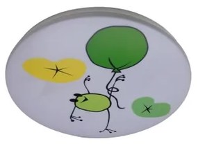 Rabalux 71069 - Plafonieră LED pentru copii FROGGO, 24W, 230V, 3000K