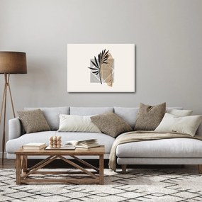 Tablou - Abstracție cu frunze tropicale N⁰1 (70x50 cm)