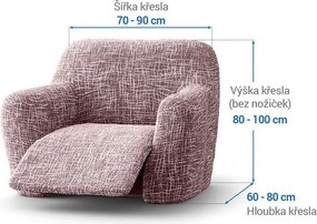 Gaico Huse cu două elastice GRAFITI NOU castaniu fotoliu de relaxare (l. 70 - 90 cm)