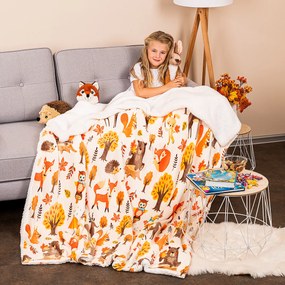 Pătură din imitație blăniță 4Home Into the woods, 150 x 200 cm