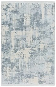 150x230 cm Covor Gri, Margini cu Franjuri, Living/Hol/Dormitor, 60% Polipropilenă 40% Poliester, Modern, Model Meadow