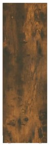 Dulap de baie, stejar fumuriu, 30x30x95 cm, lemn prelucrat