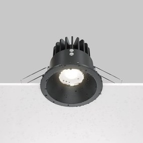Spot LED incastrabil dimabil design modern IP65 Zoom negru 8,5cm 12W