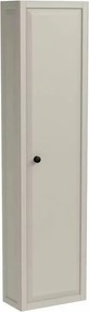 Dulap inalt suspendat Oristo Montebianco sand mat 6 etajere sticla 155 cm