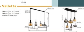 Lustra suspendata design modern VALLETTA 4L