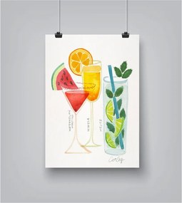 Poster Americanflat Americanflat Summer Cocktails, 30 x 42 cm