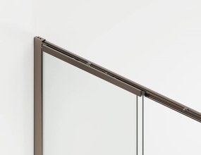 Usa culisanta de dus in nisa, 1600 mm, champagne metal, doua elemente, Ronal Oriana Champagne metal, 1600 mm