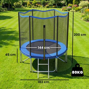 SPORTNOW trambulină elastică, trambulină, covor elastic, trambulină elastică de grădină, trambulină cu plasă | Aosom Romania