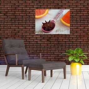 Tablou cu scorțișoară pe linguriță (70x50 cm)