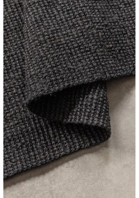 Covor negru din iută 80x150 cm Bouclé – Hanse Home