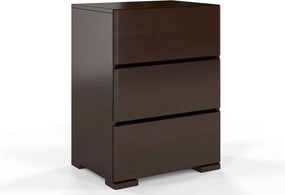 Comodă lemn masiv TerraCraft Pin 3 Sertare, 60 × 45 × 81 cm - Natural