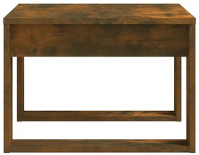 Masa laterala, stejar fumuriu, 50x50x35 cm, lemn prelucrat