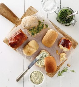 Tava pentru copt chifle Lekue 1009080, 30x17,5x4,2 cm, 960 ml, 6 compartimente, Silicon platinat, -60 / +220 °C, Maro