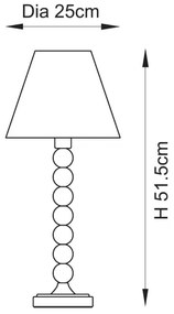 Lampă de masă Endon 114714 HIGGLEDY 1xE14/7W/230V albastru/purple