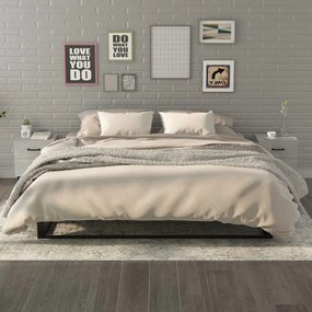 vidaXL Noptiere, 2 buc., gri beton, 40x35x47,5 cm