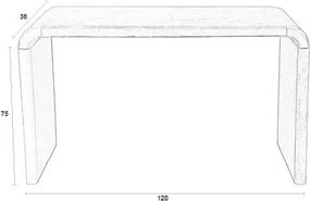 Masă consolă în culoare naturală 38x120 cm Brave – Zuiver
