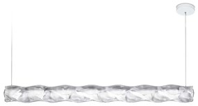 Lustra LED design tehnico-decorativ realizat manual Hugo orizontal prisma
