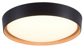 Plafoniera rustica neagra cu LED inclusă, cu 3 trepte de diminuare - Jure