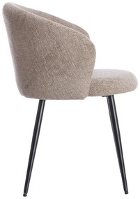 Set de scaune de sufragerie bej 2 buc. din metal Radaja – Light &amp; Living