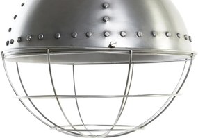 Lustră suspendată din metal, argintiu, finisaj patinat, 66 x 43 cm, „Issoire”