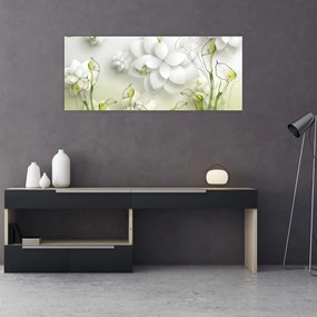 Tablou cu flori (120x50 cm)