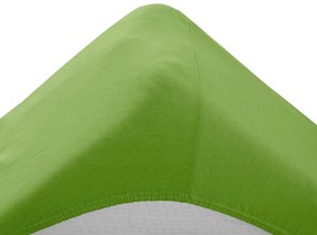 Cearsaf Jersey pentru patut copii verde 60x120 cm