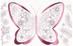 Suporturi pentru farfurii 8 buc. din hârtie 28x42.5 cm Butterflies &amp; Flowers – Meri Meri