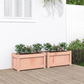 vidaXL Jardiniere de grădină, 2 buc., lemn masiv douglas