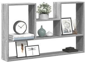 vidaXL Raft de perete, gri sonoma, 99x15x60 cm, lemn prelucrat