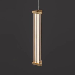 Pendul, Lustra suspendata LED 3000K PHEME auriu periat