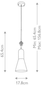 Lustră pe cablu Elstead ETOILE-P-M-AB ETOILE 1xE27/60W/230V