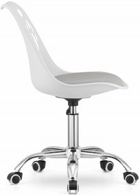 OFERTA Scaun de birou alb-gri PRINT calitatea II