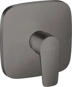 Baterie dus incastrata Hansgrohe Talis E monocomanda negru - crom periat