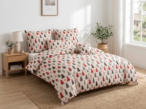 Lenjerie de pat din microfibra MERRY TREE colorata Dimensiune lenjerie de pat: 70 x 90 cm | 140 x 200 cm