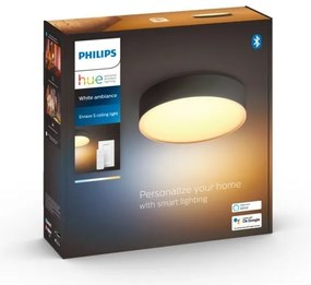 Philips Hue ENRAVE S LED 9,6W 230V pr. 261 mm negru cu telecomandă