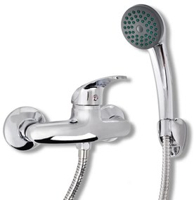 140831 vidaXL Set baterie robinet duș pentru baie, crom
