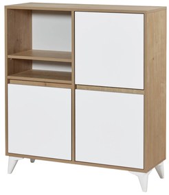 Comodă Tuvantille 42 (Stejar safir + alb). 1127519
