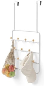 Cuier de ușă alb/în culoare naturală din metal 36 cm Estique – Umbra