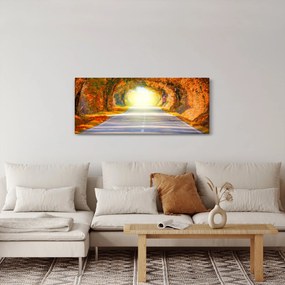 Tablou - Poarta din copaci (120x50 cm)
