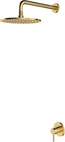 Sistem de dus incastrat Omnires Y cu baterie monocomanda finisaj alama periata