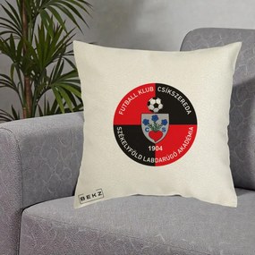 Perna Personalizata FK Csikszereda 1904 Fotbal, 40x40 cm, Ecru, Husa Detasabila, Perna Inclusa, BEKZ®